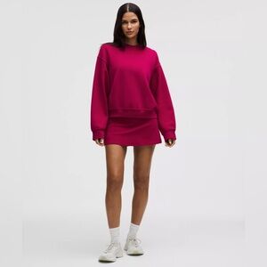 Lululemon Women’s Steady State Crew Crewneck Sweatshirt Berry Rumble